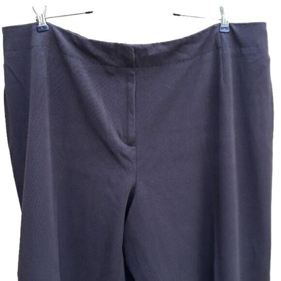 Talbots Pants Plus size 20W Dressy Flat Front Stretch Skinny Brown Career Work - Picture 4 of 8